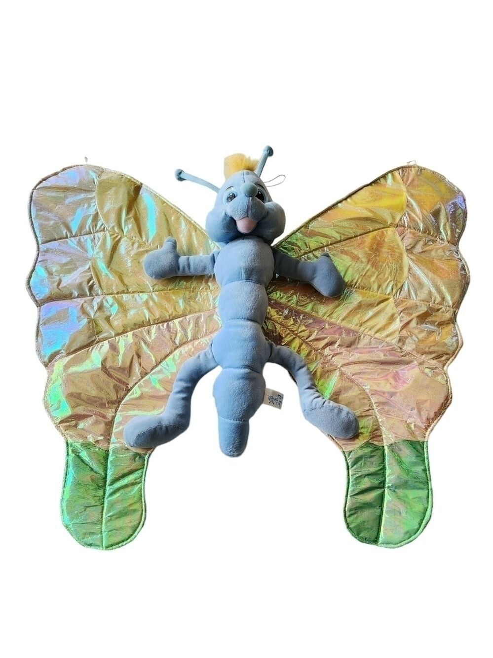 Vtg Giant Carousel Toy Butterfly plush stuffed animal 27" x 31"